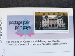 Entier Postal Stationnary 2003 Postage Paid Port Payé Legislative Building Charlottetown Palais Assemblée Législative - 1953-.... Reign Of Elizabeth II