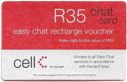 S. Africa - Cell - Easy Chat Recharge Voucher Card, Exp.15.10.2004, GSM Refill 35R, Used - Afrique Du Sud