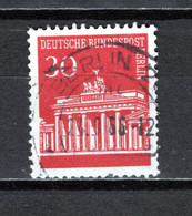 ALLEMAGNE BERLIN    N° 259 NUMERO NOIR COTE GOMME    OBLITERE   COTE ? €    MONUMENT PORTE DE BRANDEBOURG - Roller Precancels