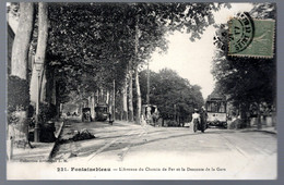 Fontainebleau: L'avenue Du Chemin De Fer Et La Descente De La Gare - Fontainebleau