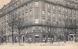 CPA 75 PARIS XIe RUE RENAULT ET AVENUE PARMENTIER - Distrito: 11