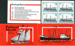 FALKLAND  Bateaux, Bateau, Voiliers, Voilier. Carnet émis En 1980 Illustré Bateaux AMELIA 1852 ** MNH - Boten