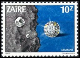 1189** (BL54) - Minéraux Du Zaïre / Ertsen Uit Zaïre / Zaire Mineralien / Zaire Minerals - ZAÏRE - 1980-89: Ungebraucht