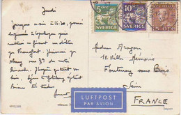SWEDEN. 1937/Goteborg, Picture Postcard/mixed Franking. - Covers & Documents