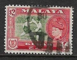 MALAYA - KEDAH 1958 $2 SG 101 GOOD USED Cat £55 - Kedah