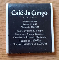 CAFE DU CONGO,BOOKMATCHES/MATCHBOOK,ALLUMETTES - Zündholzschachteln