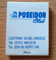 POSEIDON CLUB,BOOKMATCHES/MATCHBOOK,ALLUMETTES - Zündholzschachteln