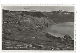 Lutry (Suisse, Vaud) : Vue Panoramique Sur La Région De L"Hôtel Signal De La Route De La Corniche De Corsy En 1957 PF. - Lutry