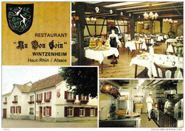 Carte Postale 68. Wintzenheim  Restaurant "Au Bon Coin"  Mr. J.P. Haefelin  Prop. Trés Beau Plan - Wintzenheim