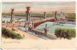 Thème. Carte A Système  Expo Universelle 1900. Découper Les Adhérences Pour Former Un Chevalet Pont Alexan (voir Scan) - Cartoline Con Meccanismi