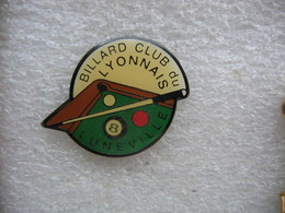 Pin's Du Billard Club Du Lyonnais à LUNEVILLE - Billiards