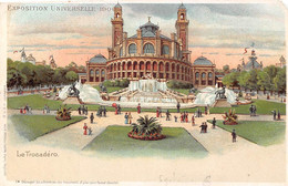 Thème. Carte A Système  Expo Universelle 1900. Découper Les Adhérences Pour Former Un Chevalet Trocadéro (voir Scan) - Cartoline Con Meccanismi