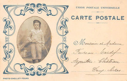 Thème. Carte A Système Avec Photo A Insérer  Médaillon. Marin Avec Cerceau   (voir Scan) - Cartoline Con Meccanismi