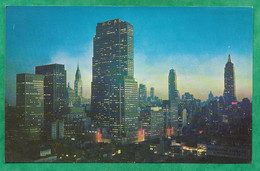 New York City Midtown Manhattan Showing RCA Building Chrysler Building & Empire State Building 2scans - Chrysler Building