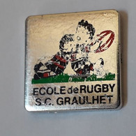 QQ186 Pin's école Rugby SC GRAULHET TARN Achat Immédiat - Rugby