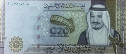 2020 SAUDI ARABIA 20 RIYALS BANKNOTE, UNC, 1 Piece - Arabia Saudita