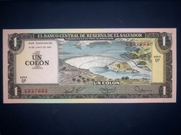 UNC El Salvador Banknote P125b ( 06/19/1980) 1 Colon - Salvador