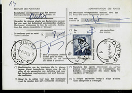 Doc De La Poste N° 965 : Obl. OUTER - B 1 B - Du 09/04/74 - 1953-1972 Lunettes