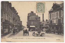 14 - VILLY-EN-TRODES +++ La Place Du Bourg Et La Rue De La Mer +++ - Villers Sur Mer