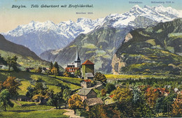 Burglen  Color Tells Geburtsort Mit Erstfelderthal   Edit Goetz Luzern Mentliser Gibelstocke Schlossberg - Erstfeld