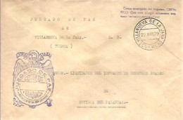 JUZGADO  DE PAZ  VILLANUEVA DE LA JARA CUENCA  1979 - Portofreiheit
