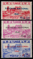 Tunisie - 1941  -  Secours National- N° 228* / 229-230 **  - - Neufs