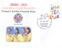 (VV 7 A) 2020 Tokyo Summer Olympic Games - Olympic Gold 25-7-2021 - Woman's 4x100m Freestlyle Relay - Eté 2020 : Tokyo