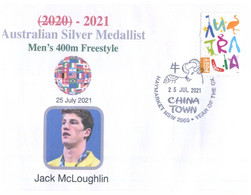 (VV 11) 2020 Tokyo Summer Olympic Games - Silver Medal - 25-7-2021 - Men's 400m Freestylee - Jack McLoughlin - Sommer 2020: Tokio