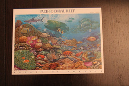 USA 2004; Pacific Coral Reef (VI); Meeres-Flora Und Fauna, Folienbogen, Sk, MiNr  3798-3807, MNH - Blocks & Sheetlets