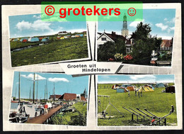 HINDELOOPEN Groeten Uit 4-luik Ca 1980 - Hindeloopen