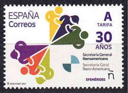 ESPAÑA 2021 ** MNH ED. 5510 EFEMERIDES. 30 AÑOS DE CUMBRES IBEROAMERICANAS - Ongebruikt