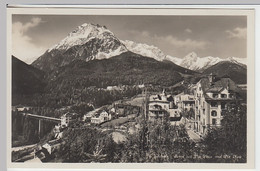 (23817) Foto AK Schuls, Scuol, Ortsansicht, Piz Pisoc, Vor 1945 - Scuol