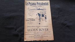 Partition Chanson Le Pyjama Présidentiel / Lina Tyber - Partituren