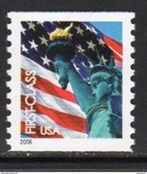 USA 2005 Flag & Liberty Definitive Self-adhesive Coil Stamp, Imperf. X P. 10, MNH (SG 4507) - Nuevos