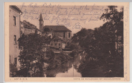 (114778) AK Hof, Partie Am Mühlgraben 1928 - Hof