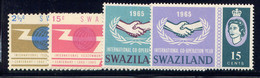 SWAZILAND, 2 SETS, NO.'S 115-118, MLH - Swasiland (...-1967)