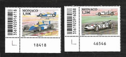 Monaco 2021 -  Yv N° 3270/3271 ** - Honda RA271 - Williams Renault FW14B - Unused Stamps