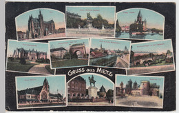 (103884) AK Gruss Aus Metz, Mehrbildkarte, Feldpost 1917 - Lothringen