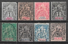 Bénin, 8 Timbres Oblitérés - Used Stamps