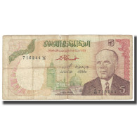 Billet, Tunisie, 5 Dinars, 1980, 1980-10-15, KM:75, TB - Tunisie