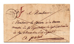 !!! PRIX FIXE : MARQUE POSTALE PORT PAYE DE GRENADE SUR L'ADOUR (LANDES) SUR LETTRE DU 25 AVRIL 1828 AVEC TEXTE - 1801-1848: Vorläufer XIX