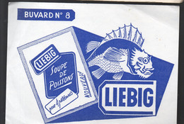 Buvard LIEBIG N°8 Soupe De Poissons   (M2435A) - Alimentaire