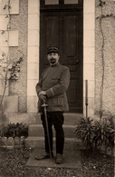 Sotteville Les Rouen * Carte Photo Militaire * Militaria Soldat Militaire Régiment ? étoile Sur Casquette * épée Sabre - Sotteville Les Rouen