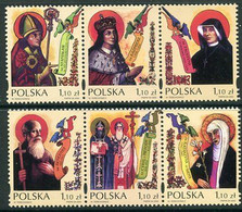 POLAND 2002 European Saints Singles Ex Block  MNH / **.  Michel 4007-12 - Nuevos