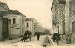 Cahors * Rue Et Le Lycée Gambetta * Attelage âne * Hôtel De L'europe - Cahors