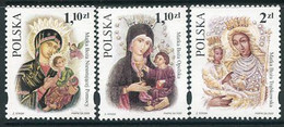 POLAND 2002 Sanctuaries Of St. Mary XII MNH / **.  Michel 3987-89 - Nuevos