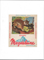 Buvard Biscotte Magdeleine Animaux  N° 6 Linx - Biscottes