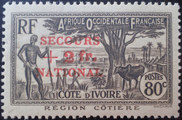 R2269/91 - 1941 - COLONIES FR. - CÔTE D'IVOIRE - N°166 NEUF* - Unused Stamps