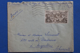 X15 MADAGASCAR  BELLE CARTE  1959  TANANARIVE POUR ANGOULEME+ AFFRANCHISSEMENT INTERESSANT - Lettres & Documents