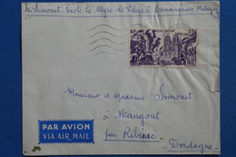 X15 MADAGASCAR  BELLE LETTRE  1959  TANANARIVE POUR ANGOULEME+ AFFRANCHISSEMENT INTERESSANT - Briefe U. Dokumente